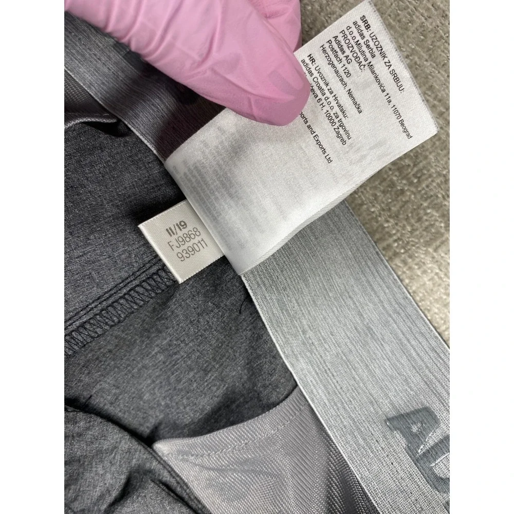 Adidas FJ9868 Ultimate365 Striped Golf Shorts Mens 32 Gray Heathered Stretch